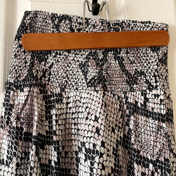 Chaser smocked waist snake print faux wrap midi - Picture 2 of 5